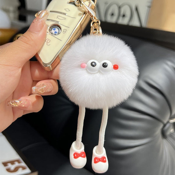 Plush Big Long Leg Small Briquette Key Ring